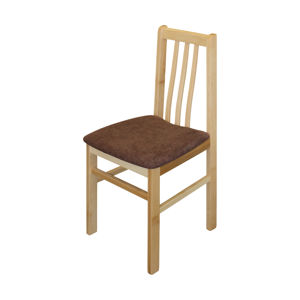 Jedálenská stolička MANDI buk/tmavo hnedá